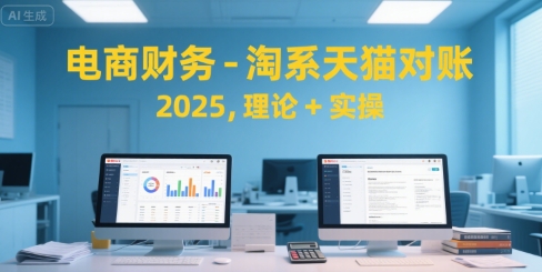 电商财务-淘系天猫对账2025，理论+实操网络赚钱,项目资源网,副业资源网,兼职项目,网赚课程-副业赚钱-互联网创业-独家轻创IP大圣网创