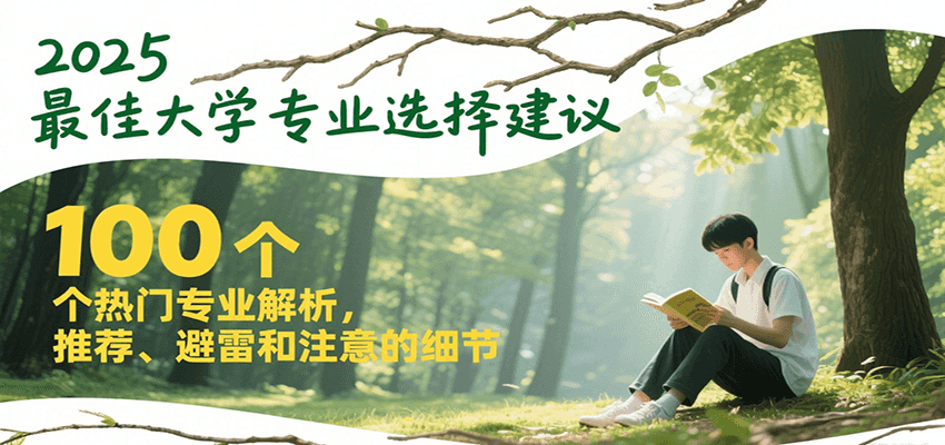 2025最佳大学专业选择建议，100个热门专业解析，推荐、避雷和注意的细节网络赚钱,项目资源网,副业资源网,兼职项目,网赚课程-副业赚钱-互联网创业-独家轻创IP大圣网创