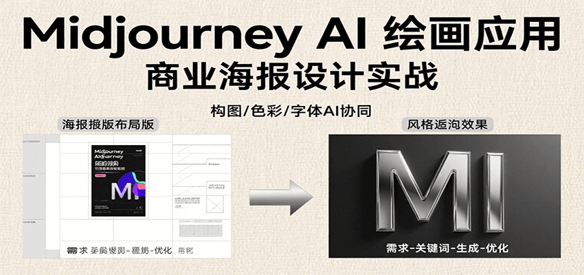 Midjourney AI绘画应用,关键词指令解析、漫画头像制作、海报设计、3D人物生成等网络赚钱,项目资源网,副业资源网,兼职项目,网赚课程-副业赚钱-互联网创业-独家轻创IP大圣网创