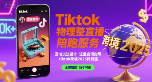 Tiktok物理整蛊直播陪跑服务-tiktok跨境2025网络赚钱,项目资源网,副业资源网,兼职项目,网赚课程-副业赚钱-互联网创业-独家轻创IP大圣网创