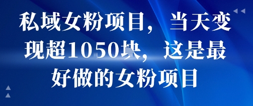 私域女粉项目，当天变现超1k，这是最好做的女粉项目，可放大操作网络赚钱,项目资源网,副业资源网,兼职项目,网赚课程-副业赚钱-互联网创业-独家轻创IP大圣网创