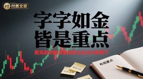 付费文章：字字如金 皆是重点， 看完后 你就清楚该怎么在大A布局了网络赚钱,项目资源网,副业资源网,兼职项目,网赚课程-副业赚钱-互联网创业-独家轻创IP大圣网创