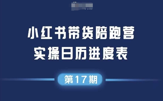 小红书第17期带货陪跑营，不囤货，无不直播，无不投流，通过选品+笔记内容+测品+笔记铺量+矩阵运营打爆款(更新)网络赚钱,项目资源网,副业资源网,兼职项目,网赚课程-副业赚钱-互联网创业-独家轻创IP大圣网创