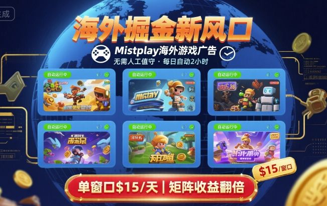 海外掘金新风口，Mistplay海外游戏广告，每日自动运行，单窗口稳入2美刀 ，可矩阵操作【揭秘】网络赚钱,项目资源网,副业资源网,兼职项目,网赚课程-副业赚钱-互联网创业-独家轻创IP大圣网创