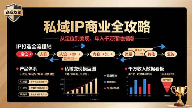 私域IP商业全攻略，从定位到变现，年入千万落地指南网络赚钱,项目资源网,副业资源网,兼职项目,网赚课程-副业赚钱-互联网创业-独家轻创IP大圣网创