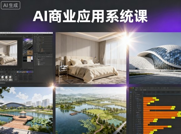 AI商业应用系统课,室内-软装-建筑-景观,智能设计+效果图+动画画实战网络赚钱,项目资源网,副业资源网,兼职项目,网赚课程-副业赚钱-互联网创业-独家轻创IP大圣网创