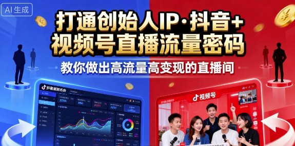 25年直播9-10两期线下课,打通创始人IP,抖音+视频号直播流量密码,教你做出高流量高变现的直播间网络赚钱,项目资源网,副业资源网,兼职项目,网赚课程-副业赚钱-互联网创业-独家轻创IP大圣网创