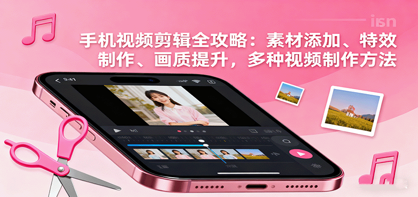 手机视频剪辑全攻略:素材添加、特效制作、画质提升,多种视频制作方法网络赚钱,项目资源网,副业资源网,兼职项目,网赚课程-副业赚钱-互联网创业-独家轻创IP大圣网创