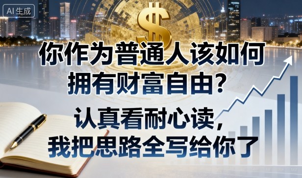 付费文章:你作为普通人该如何拥有财富自由?认真看耐心读,我把思路全写给你了网络赚钱,项目资源网,副业资源网,兼职项目,网赚课程-副业赚钱-互联网创业-独家轻创IP大圣网创