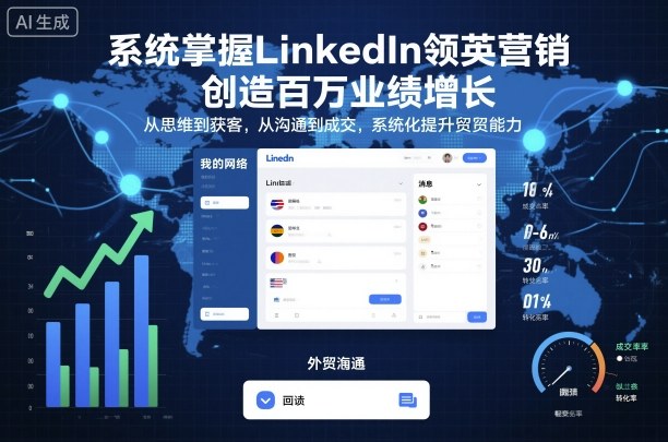 系统掌握LinkedIn领英营销,创造百万业绩增长,从思维到获客,从沟通到成交,系统化提升外贸能力网络赚钱,项目资源网,副业资源网,兼职项目,网赚课程-副业赚钱-互联网创业-独家轻创IP大圣网创