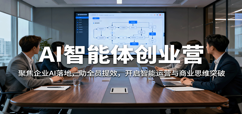 AI智能体创业营:聚焦企业AI落地,助全员提效,开启智能运营与商业思维突破网络赚钱,项目资源网,副业资源网,兼职项目,网赚课程-副业赚钱-互联网创业-独家轻创IP大圣网创