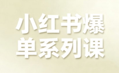 小红书爆单系列课,聚焦小红书电商全链路增长网络赚钱,项目资源网,副业资源网,兼职项目,网赚课程-副业赚钱-互联网创业-独家轻创IP大圣网创