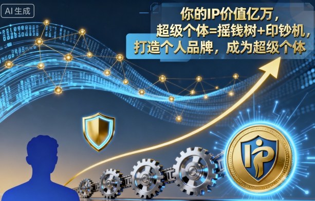 你的IP价值亿万,超级个体=摇钱树+印钞机,打造个人品牌,成为超级个体网络赚钱,项目资源网,副业资源网,兼职项目,网赚课程-副业赚钱-互联网创业-独家轻创IP大圣网创