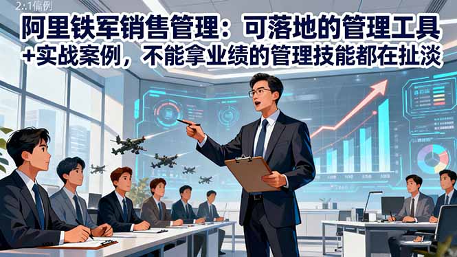 阿里铁军销售管理:可落地的管理工具+实战案例,不能拿业绩的管理都在扯淡网络赚钱,项目资源网,副业资源网,兼职项目,网赚课程-副业赚钱-互联网创业-独家轻创IP大圣网创