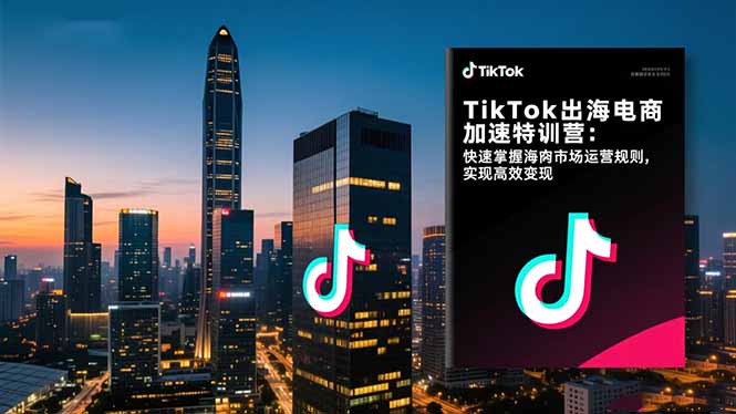 TikTok出海电商加速特训营:快速掌握海外市场运营规则,实现高效变现网络赚钱,项目资源网,副业资源网,兼职项目,网赚课程-副业赚钱-互联网创业-独家轻创IP大圣网创