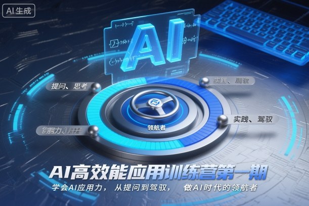 AI高效能应用训练营第一期，学会AI应用力，从提问到驾驭，做AI时代的领航者网络赚钱,项目资源网,副业资源网,兼职项目,网赚课程-副业赚钱-互联网创业-独家轻创IP大圣网创