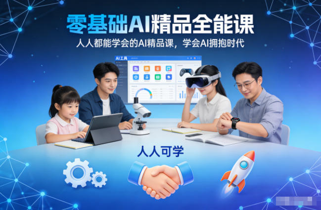 零基础AI精品全能课,人人都能学会的AI精品课,学会AI拥抱时代网络赚钱,项目资源网,副业资源网,兼职项目,网赚课程-副业赚钱-互联网创业-独家轻创IP大圣网创