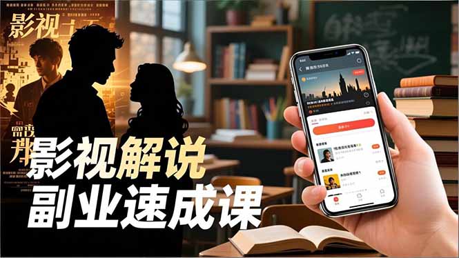 Tk影视解说副业速成课,软件安装、全流程实操、爆款预设,新手两周变现网络赚钱,项目资源网,副业资源网,兼职项目,网赚课程-副业赚钱-互联网创业-独家轻创IP大圣网创