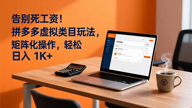 告别死工资！拼多多虚拟类目玩法，矩阵化操作，轻松日入 1K+网络赚钱,项目资源网,副业资源网,兼职项目,网赚课程-副业赚钱-互联网创业-独家轻创IP大圣网创