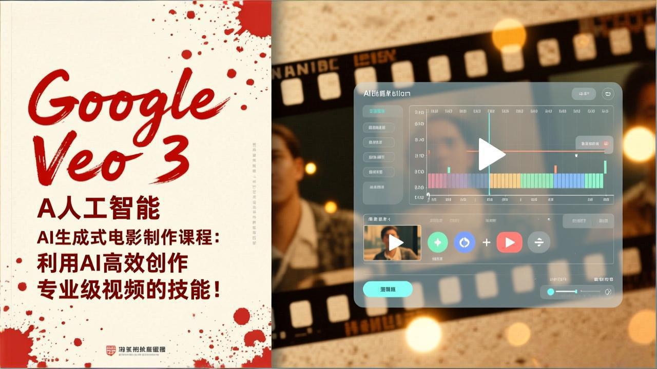 Google Veo 3人工智能AI生成式电影制作课程：利用AI高效创作专业级视频的技能！网络赚钱,项目资源网,副业资源网,兼职项目,网赚课程-副业赚钱-互联网创业-独家轻创IP大圣网创