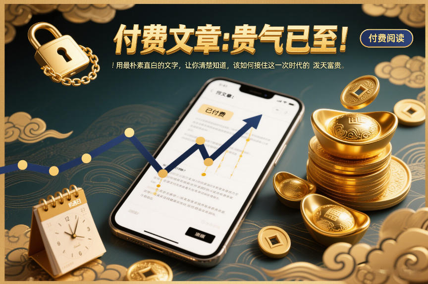 付费文章：贵气已至！用最朴素直白的文字，让你清楚知道，该如何接住这一次时代的泼天富贵网络赚钱,项目资源网,副业资源网,兼职项目,网赚课程-副业赚钱-互联网创业-独家轻创IP大圣网创