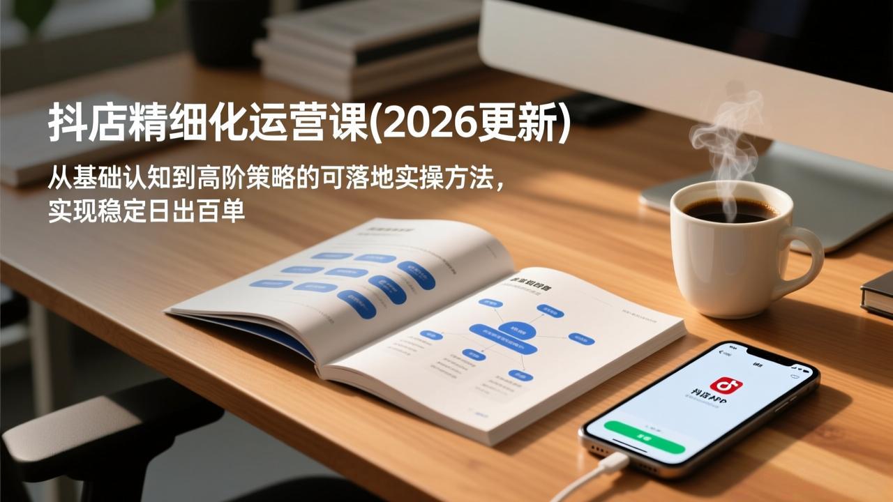 抖店精细化运营课(2026更新网络赚钱,项目资源网,副业资源网,兼职项目,网赚课程-副业赚钱-互联网创业-独家轻创IP大圣网创