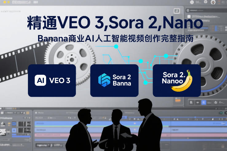 精通VEO 3，Sora 2，Nano Banana商业AI人工智能视频创作完整指南网络赚钱,项目资源网,副业资源网,兼职项目,网赚课程-副业赚钱-互联网创业-独家轻创IP大圣网创