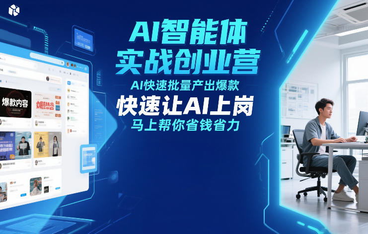 AI智能体实战创业营12月23-25号线下课，AI快速批量产出爆款，快速让AI上岗，马上帮你省钱省力网络赚钱,项目资源网,副业资源网,兼职项目,网赚课程-副业赚钱-互联网创业-独家轻创IP大圣网创