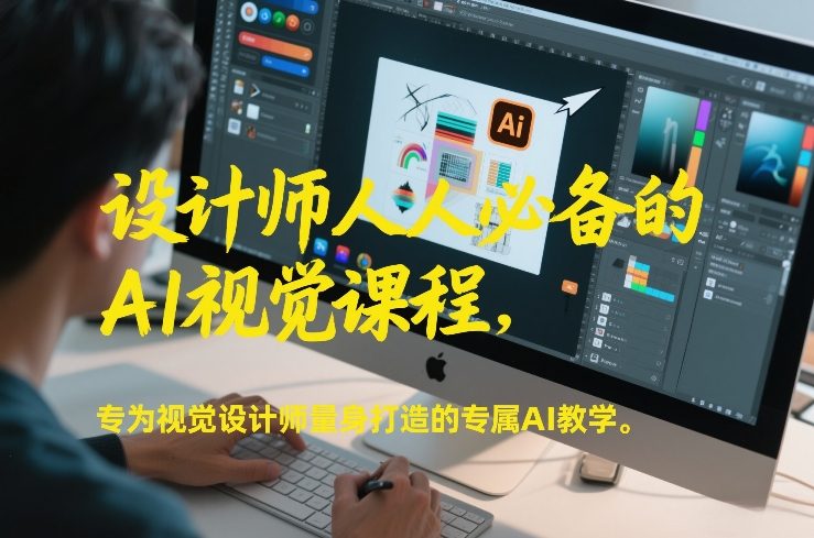 设计师人人必备的AI视觉课程，专为视觉设计师量身打造的专属AI教学网络赚钱,项目资源网,副业资源网,兼职项目,网赚课程-副业赚钱-互联网创业-独家轻创IP大圣网创