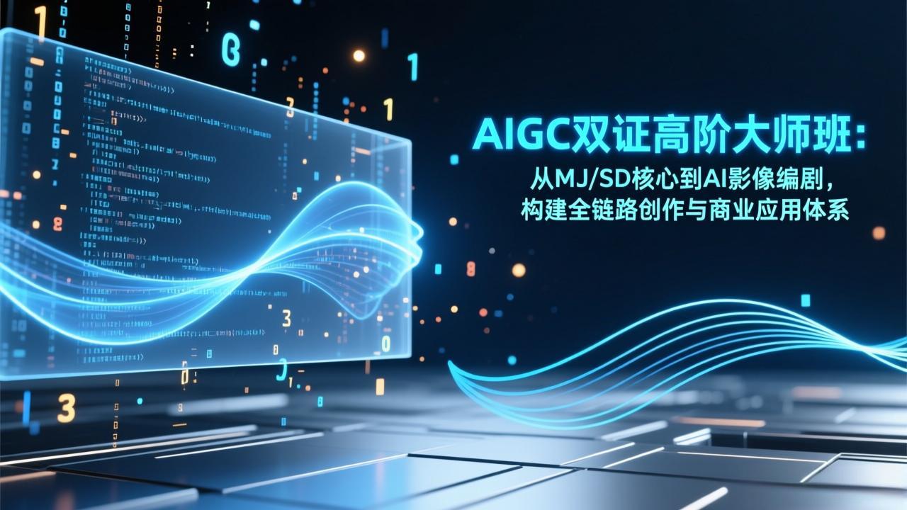 AIGC双证高阶大师班：从MJ/SD核心到AI影像编剧，构建全链路创作与商业应用体系网络赚钱,项目资源网,副业资源网,兼职项目,网赚课程-副业赚钱-互联网创业-独家轻创IP大圣网创