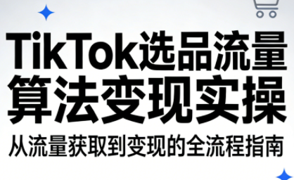 TikTok选品流量算法变现实操网络赚钱,项目资源网,副业资源网,兼职项目,网赚课程-副业赚钱-互联网创业-独家轻创IP大圣网创