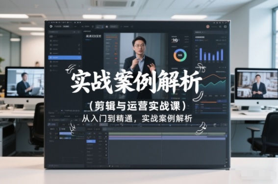 剪辑与运营实战课，从入门到精通，实战案例解析(更新2026)网络赚钱,项目资源网,副业资源网,兼职项目,网赚课程-副业赚钱-互联网创业-独家轻创IP大圣网创
