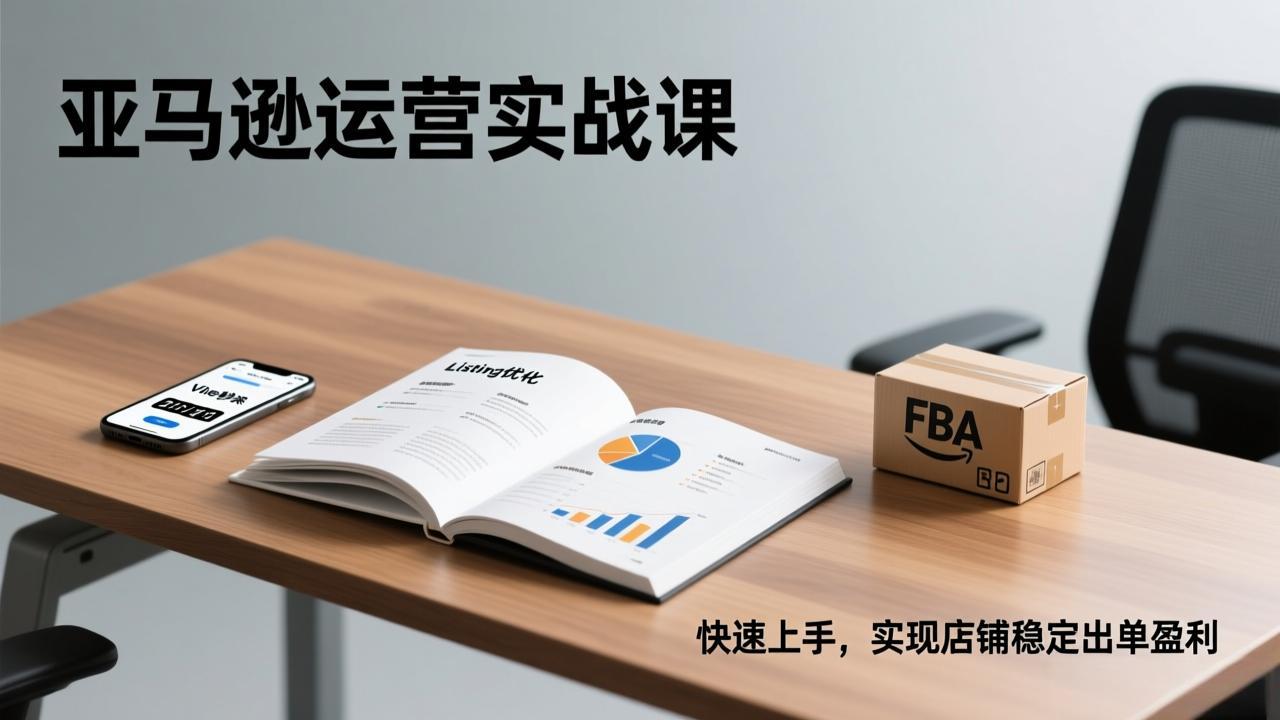 亚马逊运营实战课，Listing优化、Vine秒杀、FBA发货，快速上手，实现店铺稳定出单盈利网络赚钱,项目资源网,副业资源网,兼职项目,网赚课程-副业赚钱-互联网创业-独家轻创IP大圣网创