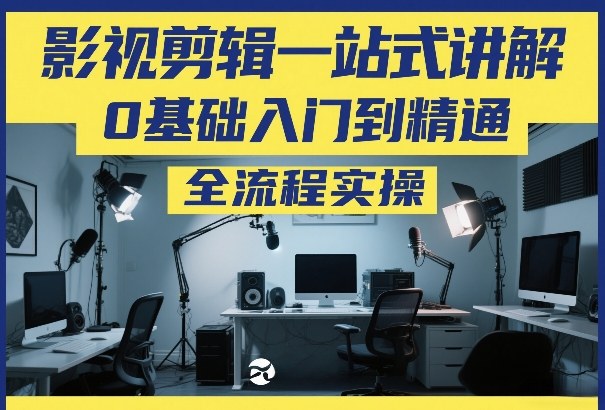 影视剪辑一站式讲解，0基础入门到精通，全流程实操网络赚钱,项目资源网,副业资源网,兼职项目,网赚课程-副业赚钱-互联网创业-独家轻创IP大圣网创