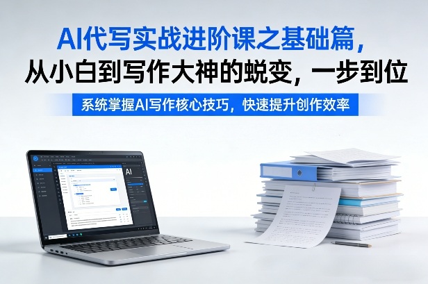 AI代写实战进阶课之基础篇，从小白到写作大神的蜕变，一步到位【揭秘】网络赚钱,项目资源网,副业资源网,兼职项目,网赚课程-副业赚钱-互联网创业-独家轻创IP大圣网创