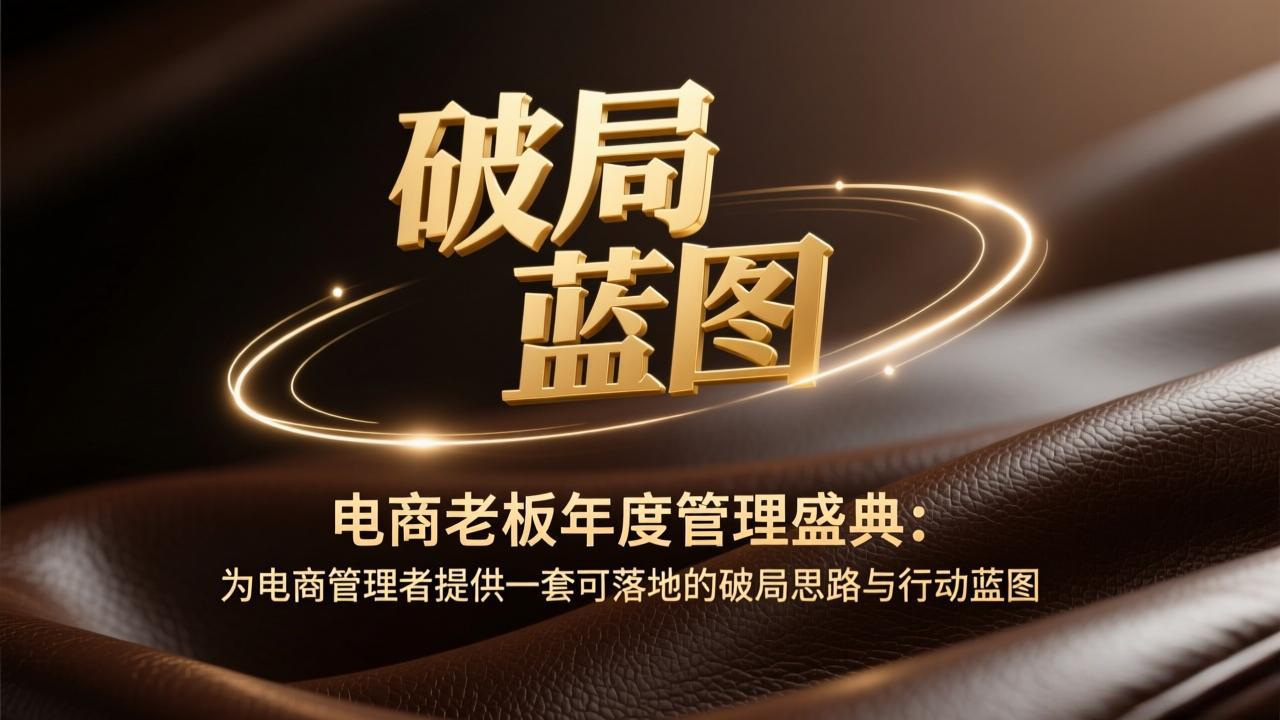 电商老板年度管理盛典：为电商管理者提供一套可落地的破局思路与行动蓝图网络赚钱,项目资源网,副业资源网,兼职项目,网赚课程-副业赚钱-互联网创业-独家轻创IP大圣网创