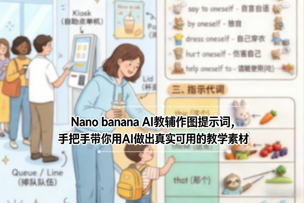 Nano banana AI教辅作图提示词，手把手带你用AI做出真实可用的教学素材网络赚钱,项目资源网,副业资源网,兼职项目,网赚课程-副业赚钱-互联网创业-独家轻创IP大圣网创