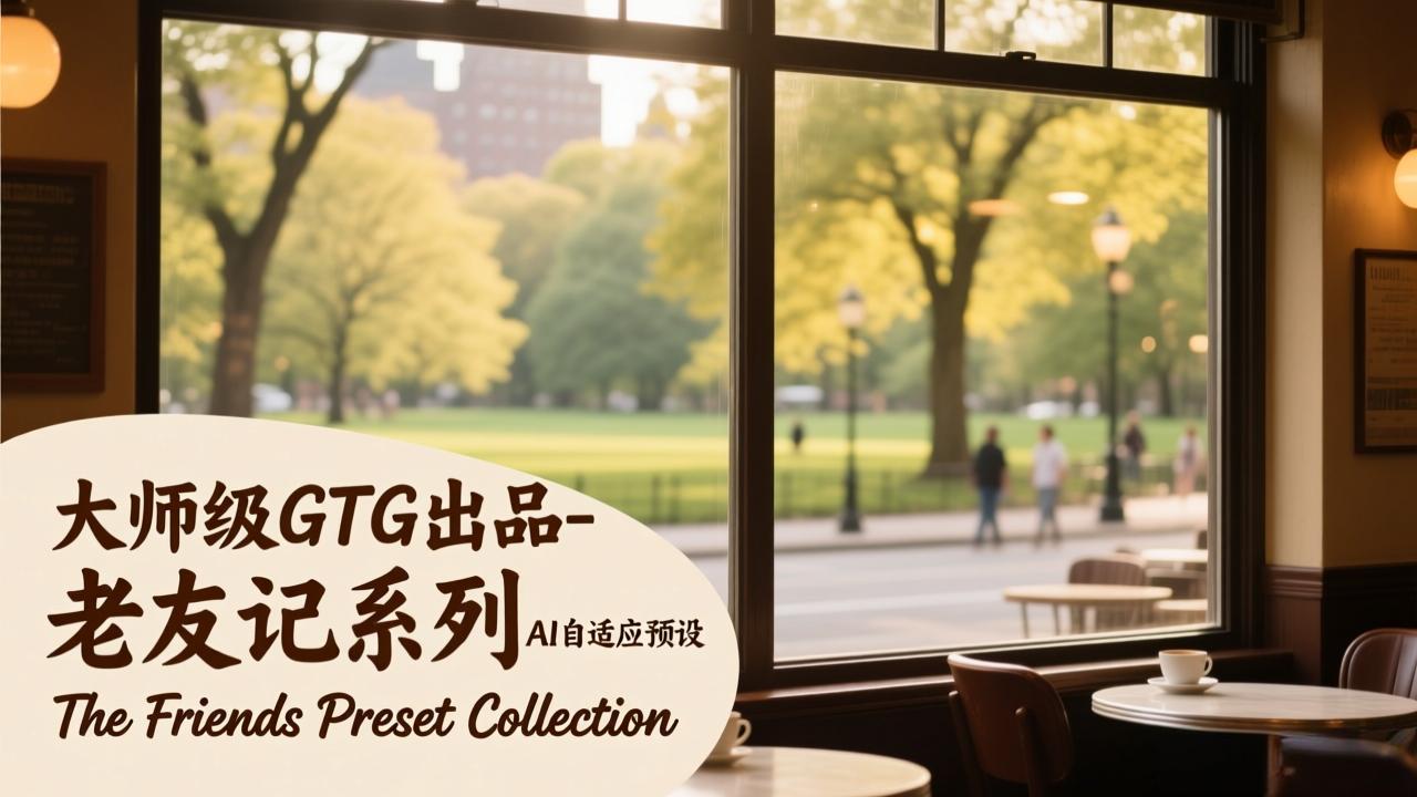 大师级GTG出品-老友记系列AI自适应预设The Friends Preset Collection网络赚钱,项目资源网,副业资源网,兼职项目,网赚课程-副业赚钱-互联网创业-独家轻创IP大圣网创