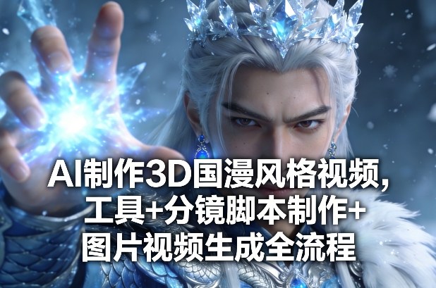 AI制作3D国漫风格视频，工具+分镜脚本制作+图片视频生成全流程网络赚钱,项目资源网,副业资源网,兼职项目,网赚课程-副业赚钱-互联网创业-独家轻创IP大圣网创