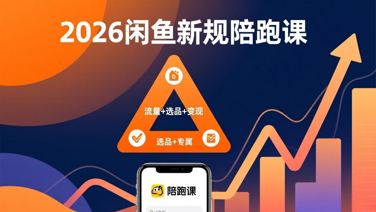 2026闲鱼高阶陪跑课全新上线，带你吃透新规玩转选品流量，从零搭建稳定变现盈利体系网络赚钱,项目资源网,副业资源网,兼职项目,网赚课程-副业赚钱-互联网创业-独家轻创IP大圣网创
