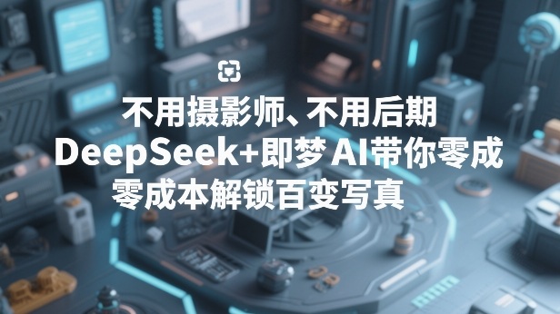 不用摄影师、不用后期,DeepSeek+即梦AI带你零成本解锁百变写真!网络赚钱,项目资源网,副业资源网,兼职项目,网赚课程-副业赚钱-互联网创业-独家轻创IP大圣网创