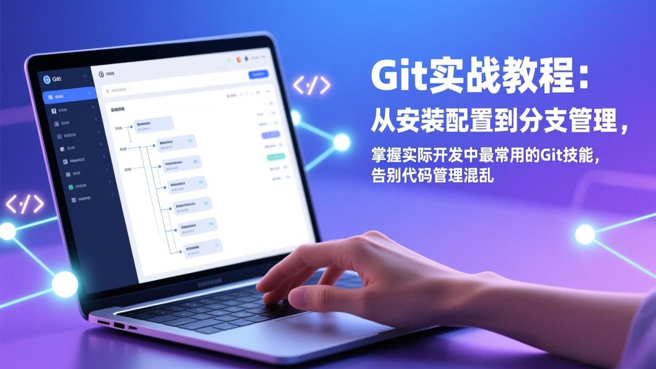 Git实战教程：从安装配置到分支管理，掌握实际开发中最常用的Git技能，告别代码管理混乱网络赚钱,项目资源网,副业资源网,兼职项目,网赚课程-副业赚钱-互联网创业-独家轻创IP大圣网创