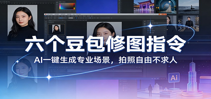 六个豆包修图指令：AI 一键生成专业场景，拍照自由不求人网络赚钱,项目资源网,副业资源网,兼职项目,网赚课程-副业赚钱-互联网创业-独家轻创IP大圣网创