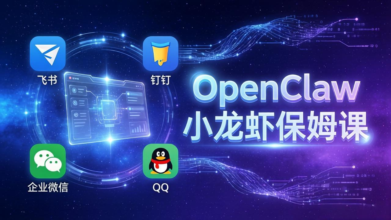 OpenClaw小龙虾保姆课： Windows/macOS/Linux/Docker全系统安装，飞书+钉钉+企业微信+QQ 全接入网络赚钱,项目资源网,副业资源网,兼职项目,网赚课程-副业赚钱-互联网创业-独家轻创IP大圣网创