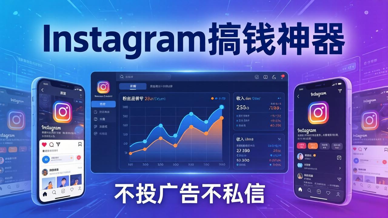 Instagram搞钱神器:月涨6万粉+月入5万刀,不投广告不私信,靠算法+低价产品网络赚钱,项目资源网,副业资源网,兼职项目,网赚课程-副业赚钱-互联网创业-独家轻创IP大圣网创