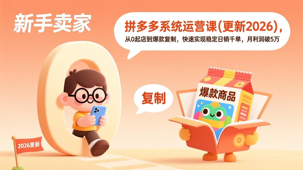 拼多多系统运营课(更新3月网络赚钱,项目资源网,副业资源网,兼职项目,网赚课程-副业赚钱-互联网创业-独家轻创IP大圣网创