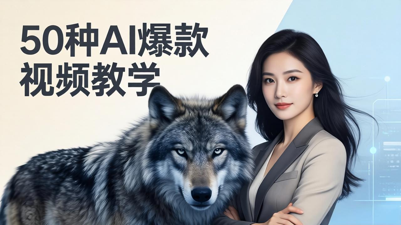 50种AI爆款视频教学:影视级古诗词+治愈萌宠+山海经蛟龙,高阶宝典商业落地网络赚钱,项目资源网,副业资源网,兼职项目,网赚课程-副业赚钱-互联网创业-独家轻创IP大圣网创