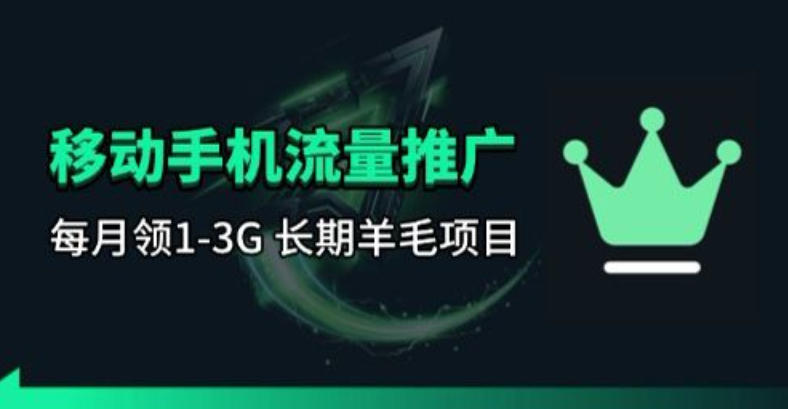 手机流量领取推广_每月一轮，刚需类的长期项目网络赚钱,项目资源网,副业资源网,兼职项目,网赚课程-副业赚钱-互联网创业-独家轻创IP大圣网创