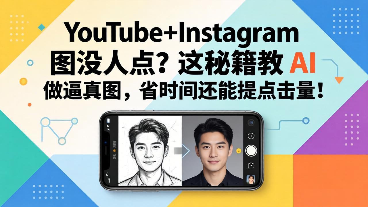 YouTube+Instagram图没人点？这秘籍教 AI 做逼真图，省时间还能提点击量网络赚钱,项目资源网,副业资源网,兼职项目,网赚课程-副业赚钱-互联网创业-独家轻创IP大圣网创