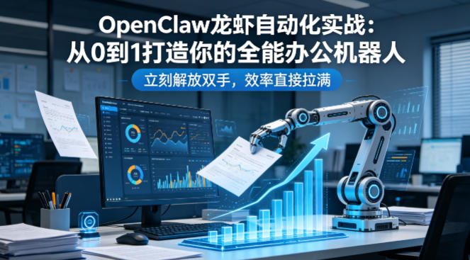 OpenClaw龙虾自动化实战：从0到1打造你的全能办公机器人，立刻解放双手，效率直接拉满网络赚钱,项目资源网,副业资源网,兼职项目,网赚课程-副业赚钱-互联网创业-独家轻创IP大圣网创